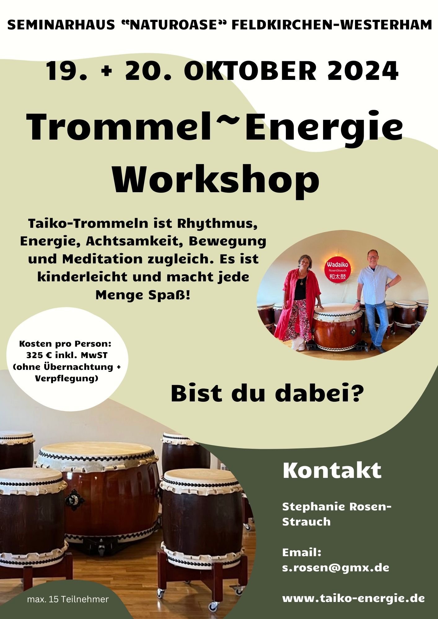 Trommel~Energie Workshop 19. und 20. Oktober 2024